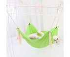 Cat Hammock Strong Load-bearing Easy Installation Breathable Pet Cat Sleeping Hammock with Tassel for Summer Army Green