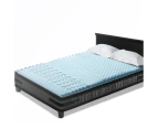 Double Size Cool Gel Memory Foam Mattress Topper Bamboo Cover 5CM 7-Zone