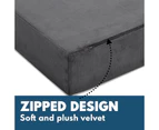 Folding Foam Portable High Density Mattress Medium Firm -  Dark Grey - Grey