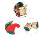 DIY Wood Countdown Calendar Drawers Design Christmas Tree Advent Calendars Home Decor Red