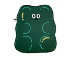 Laptop Bag Waterproof Dust proof Cute 11/13 Inch INS Cartoon Embroidery Laptop Handbag for Outdoor - Green