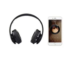 Bluetooth earphone|825212-Over-Ear Folding Wireless Bluetooth Headphones-Black