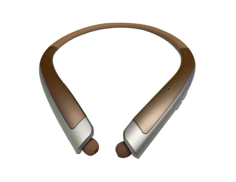 Hanging neck Bluetooth headset|1100-Neck Stereo Bluetooth Headphones-Gold-Neutral