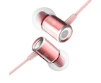 In-Ear Headphones, Noise Cancelling Headphones, Stereo and Hi-Fi Sound with Soft and Comfortable Ear Tips-rose gold