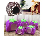 Strawberry Pet Dog Cat Puppy Warm Bed Mat Soft House Cushion Pad Kennel Basket