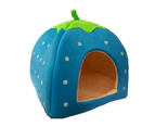Strawberry Dog Puppy Cats Indoor Foldable Soft Warm Bed Pet House Kennel Tent