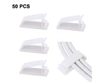 50 Pack FC-30 Sticky Mount Cable Clips - White.Multi-purpose cable clips for cable management and cable routing