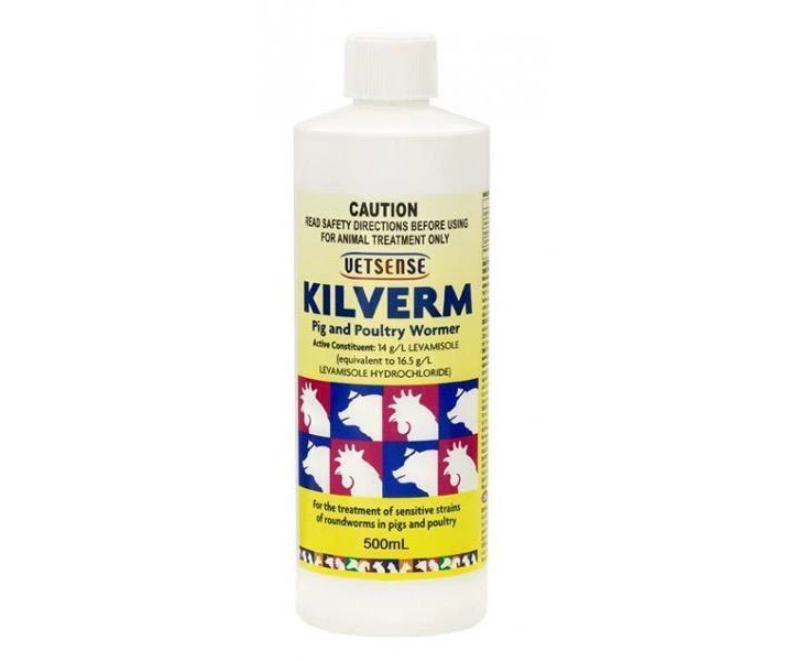 Vetsense Kilverm Pig & Poultry Wormer for Sensitive Strains 500ml