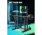 Finex Squat Rack Adjustable Weight Bench Press Barbell Bar Stand Weight Lifting