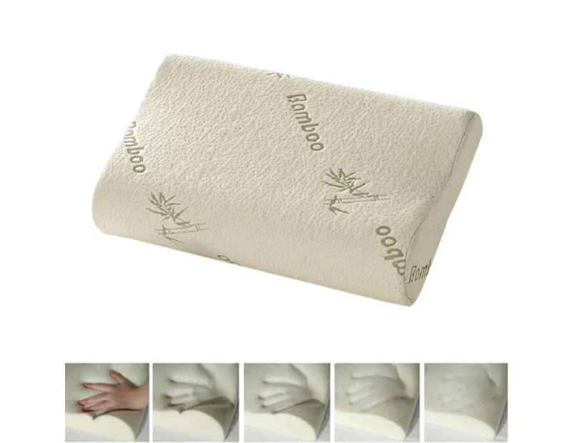 Sleeping Bamboo Pillow Memory Foam Pillow Oreiller Pillow Healthy Breathable Pillow Orthopedic Neck Fatigue Relief