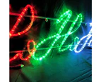 Ho, Ho, Ho, Rope Light Motif 1.5m - Red, Green, White