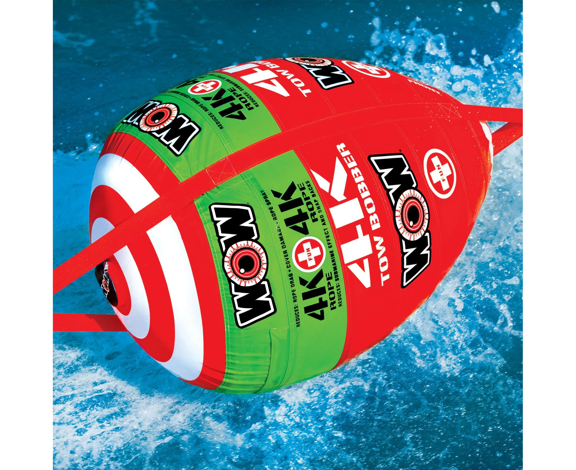 Wow Watersports Tow Bobber Inflatable Towable Tube Water Buoy 15-3000