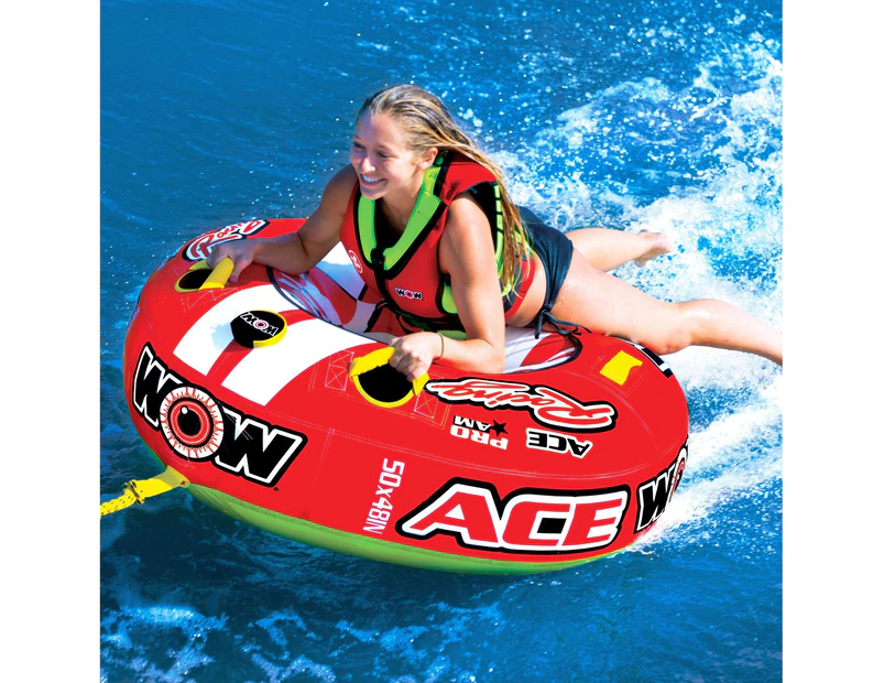 Wow Watersports Ace Racing 1 Person Water Ski Tube 15-1120