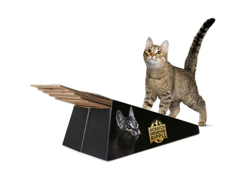 Omega Paw Scratch Mountain Ripple Board Cardboard Cat Scratcher
