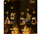 New Year Decoration Hanging Lights,2 Pcs Christmas Hanging Window Light