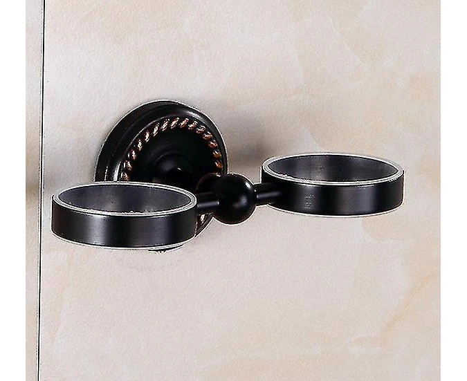 Solid Brass Black Bathroom Accessories Set,Robe Hook,Paper HolderBathroom Fitting Sets