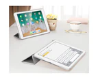 3-Fold Stand Leather Case,Case Compatible With Ipad Mini 3/2/5 -Silver
