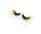 1 Pair False Eyelashes 3D Effect Extending Hairs Thick Professional Makeup Individual Cluster Eyelashes for Female 4