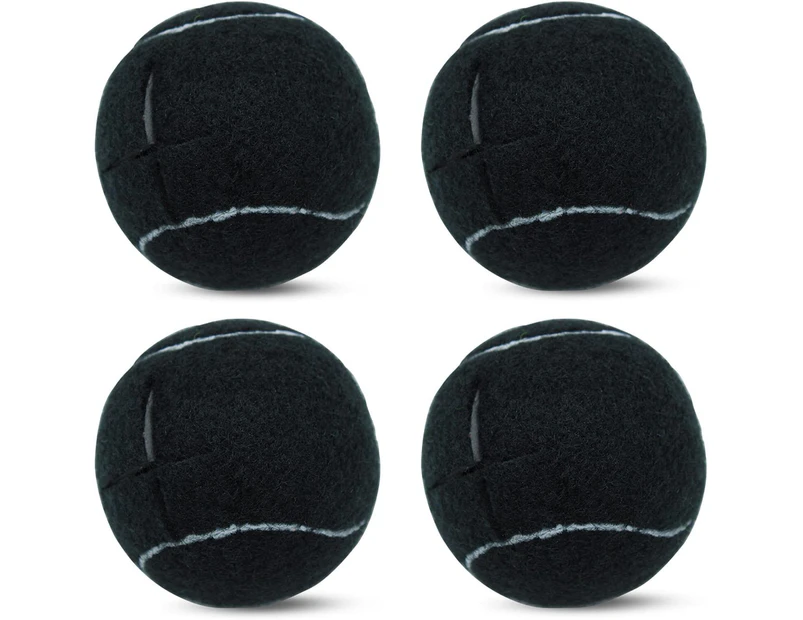 4 PCS Precut Tennis Balls for Furniture Legs and Floor Protection, Heavy Duty Long Lasting Felt Pad Glide Coverings