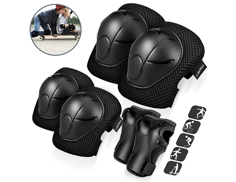 Kids Knee Pads Elbow Pads Guards for Skating Cycling Bike Rollerblading Scooter, Kids Protective Gear for 3-8 Years Old Boys and Girls