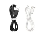 Colorfulstore Charging Cable Tangle-free Stable Output 2A Micro USB Charge Cable Mobile Phone for Android Bluetooth-compatible Headset-Black