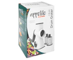 Appetito Drum Grater w/ 3 Blades & Lockable Suction Base