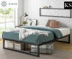 Zinus Quick Lock Metal King Single Bed Frame - Black