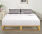 Zinus Industrial Pallet Wooden King Bed Frame - Natural