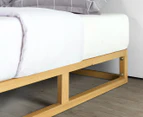 Zinus Industrial Pallet Wooden King Bed Frame - Natural