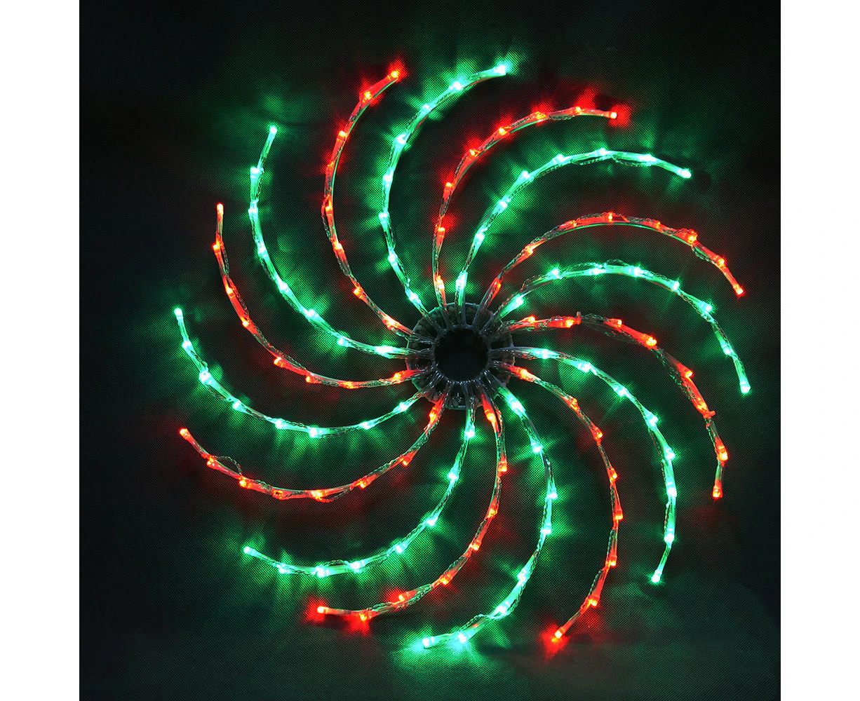 Christmas Complete LED Spinner Green & Red 50cm