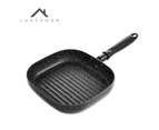 Justcook 2224 Steak Grill Pans Non-Stick Frying Pan Black 22x24CM