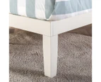 Zinus Moiz Timber Bed Frame Base White - King Single