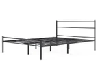 Zinus Geraldine Metal Double Bed Frame w/ Headboard & Footboard - Black