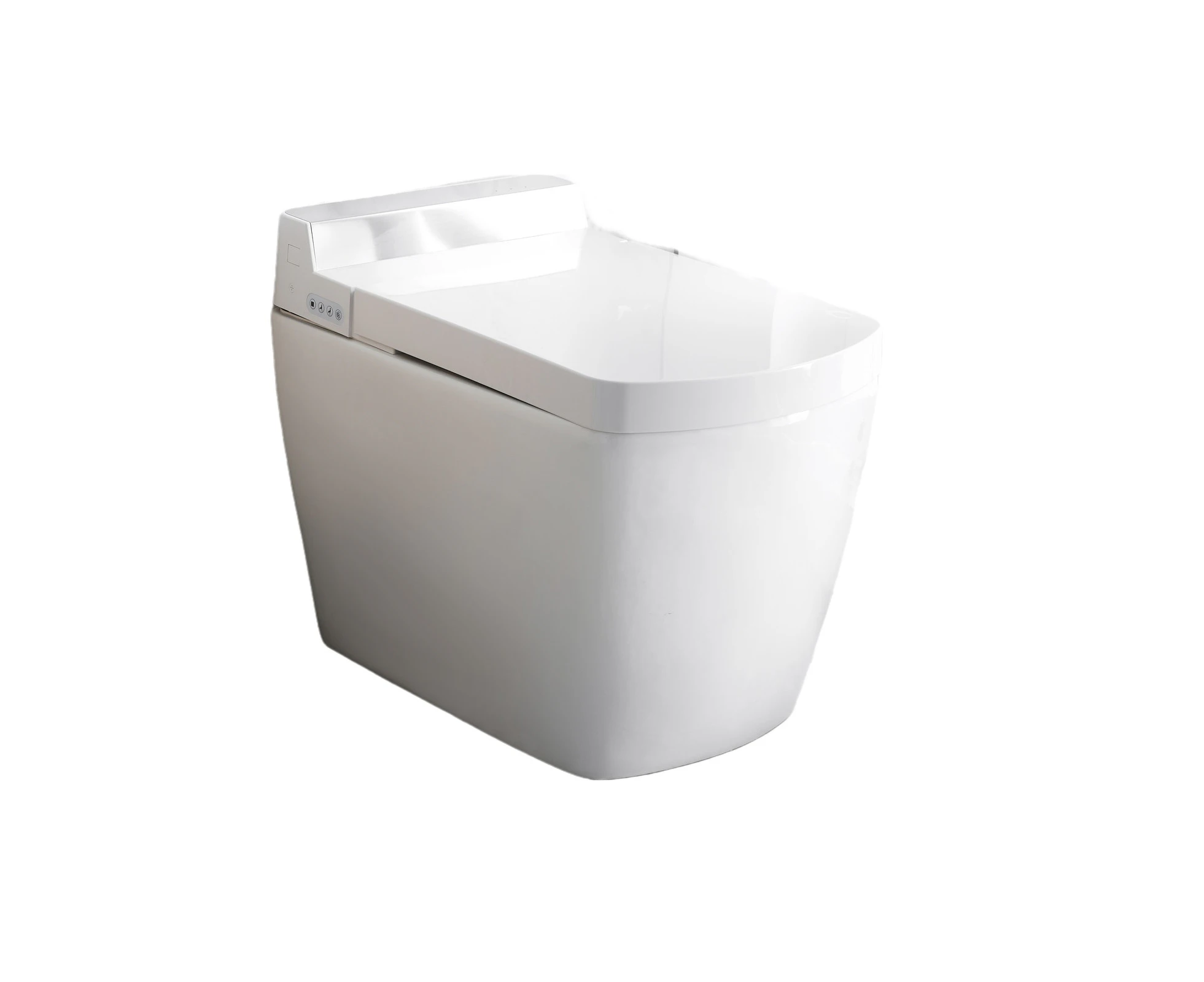 Castle WELS All-In-1 Smart Electric Auto Clean Warm Dry Bidet Seat Toilet Suite SL650T Silver