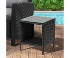 Livsip Garden Table Poly Rattan Outdoor Patio Coffee Side Table Desk