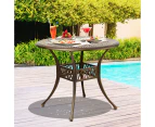 Livsip Outdoor Dining Table Cast Aluminum 90x90x75cm Garden Patio Furniture