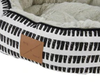 Mog & Bone Reversible Pet Bed - Black Mosaic