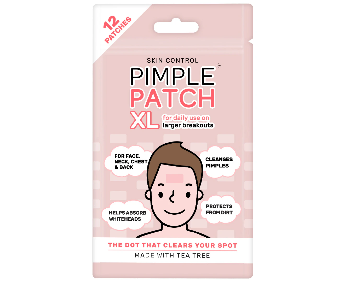 Skin Control Pimple Patch Extra Large 12pk