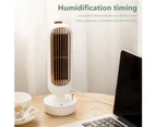 Vintage USB Bladeless 3 Speed Desktop Timing Humidifier Tower Cooling Fan Cooler-Green