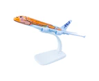 1/500 Mini Simulated Solid Alloy ANA A380 KaLa Airplane Model Toy Home Ornament