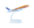 1/500 Mini Simulated Solid Alloy ANA A380 KaLa Airplane Model Toy Home Ornament