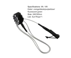 Surfing Ankle Rope 360 Degrees Rotation Skin-friendly Surfing Supplies Paddle Board Surfboard Leg Leash for Sea-Black
