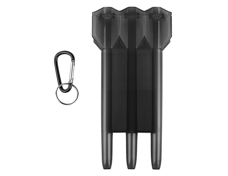 Universal Dart Protection Case Transparent Convenient Carrying Portable Dart Storage Box Dart Accessories -Black