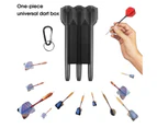 Universal Dart Protection Case Transparent Convenient Carrying Portable Dart Storage Box Dart Accessories -Black
