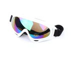 Unisex Skiing Snowboard Skate Snowmobile Glasses Windproof Dustproof Goggles-Black