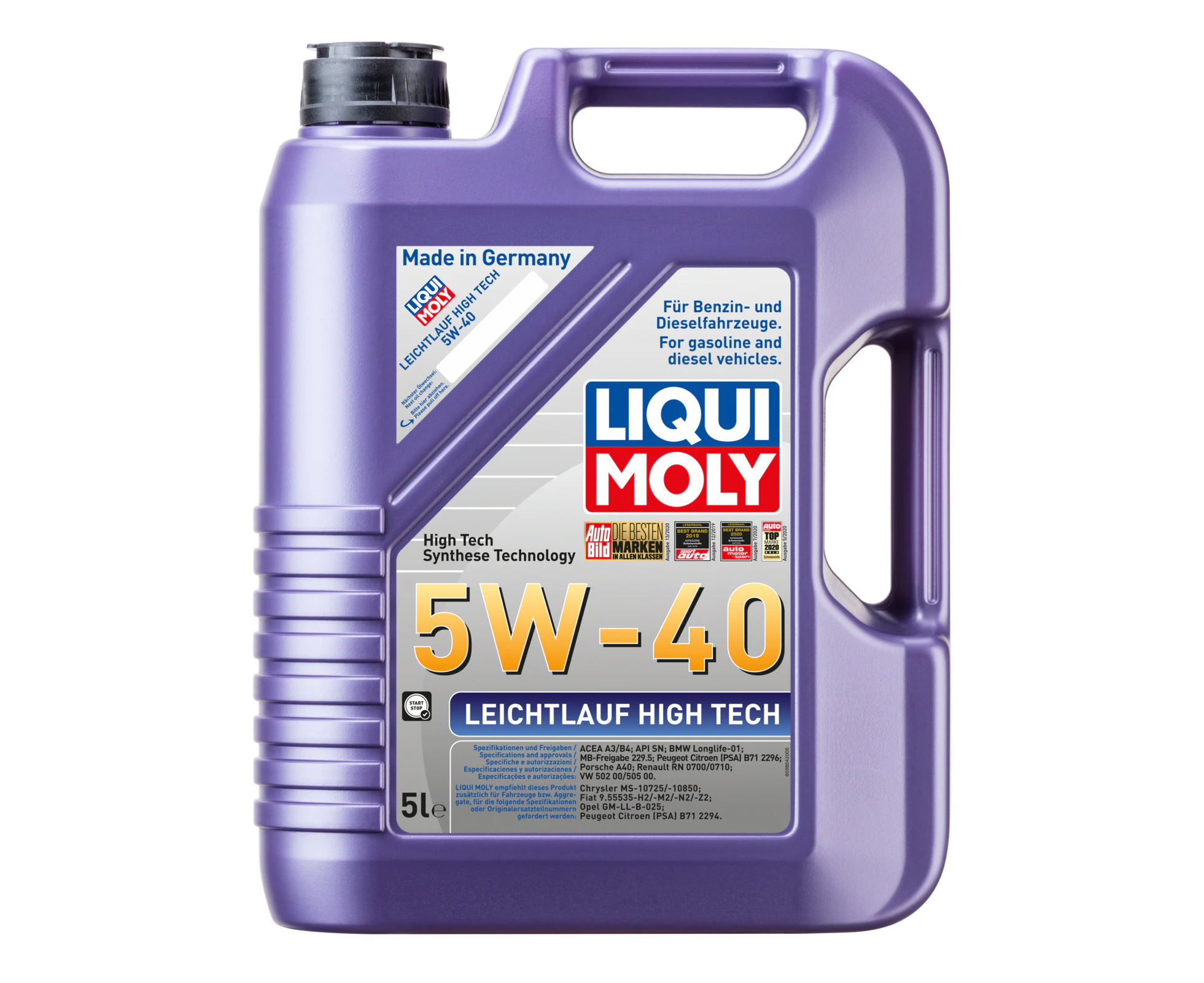 Liqui Moly Leichtlauf High Tech Engine Oil 5L 5w40 2328