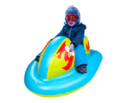 Inflatable Snow Sled High-elastic Comfortable PVC Winter Sports Sledding Tube for Family-Multicolor