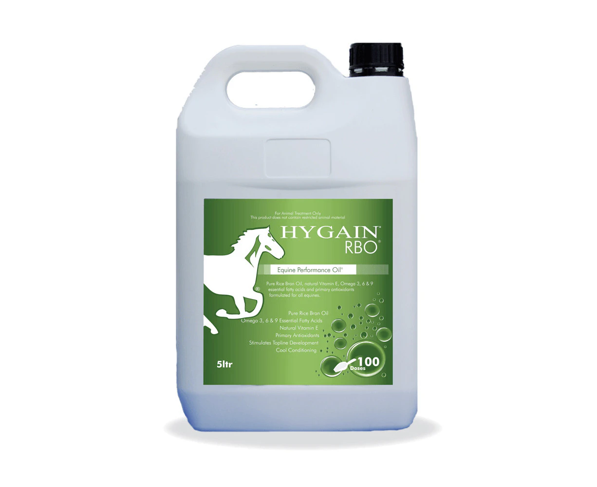 Hygain Rice Bran Oil Horses Performance Supplement 20L