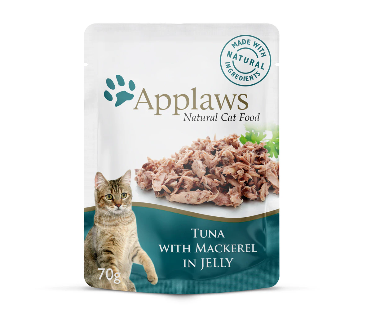 Applaws Wet Cat Food Tuna w/ Mackerel in Jelly 16 x 70g