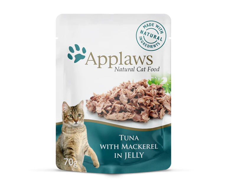 Applaws Wet Cat Food Tuna w/ Mackerel in Jelly 16 x 70g